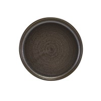 Cinder Black Low Presentation Plate